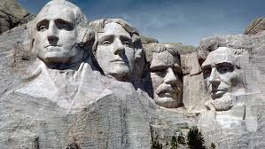 Mount Rushmore in Dakota features a 60-ft sculpture