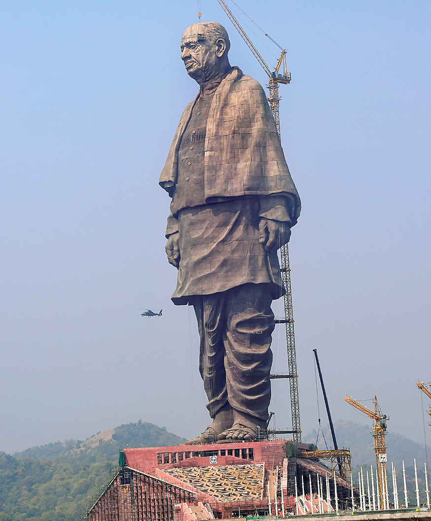 182-m statue of Vallabhbhai Patel is all set to dwarf the world’s tallest structures.